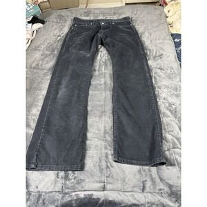 Levis 514 Black Jeans Mens Size 34 x 32 Slim Straight Fit Cotton